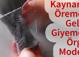 Çanakkale Burgu Örgü Modeli - Örgü Modelleri - çanakkale burgu kaynana öremez gelin giyemez videolu örgü