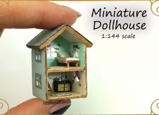 Minyatür Maket Ev Yapımı - Kendin Yap - hediye yapımı maket ev minyatür oyuncaklar oyuncak yapımı