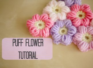 Puf Çiçek Nasıl Yapılır? - Örgü Modelleri - crochet crochet free pattern puf bebek battaniyesi tığ işi örgü modelleri videolu örgü modelleri
