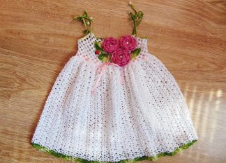 Tığ İşi Kız Çocuk Elbise Yapılışı - Örgü Modelleri - crochet elbise modelleri free crochet pattern kız çocuk örgü modelleri tığ işi örgüler