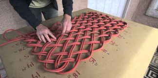 Halat İpten Paspas Yapımı - Geri Dönüşüm Projeleri - dekoratif paspas modelleri DIY projeleri kalın urgan ipten dekoratif paspas