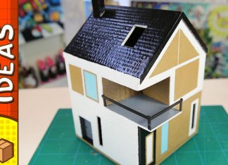 Kartondan Maket Ev Yapımı - Hobi Dünyası - karton geri dönüşüm kartondan ev maket ev yapımı