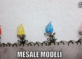 Meşale Modeli İğne Oyası Yapımı - İğne Oyası - iğne oyaları iğne oyası modelleri kolay iğne oyası modelleri ve yapılışı videolu iğne oyası modelleri