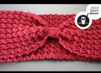 Örgü Saç Bandı Yapılışı - Örgü Modelleri - crochet free pattern kolay örgü modelleri saç bandı modelleri videolu örgü modelleri