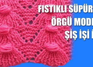 Fıstıklı Yelek Modeli Yapımı - Örgü Modelleri - bayan yelek örnekleri örgü yelek modelleri anlatımlı şişle fıstıklı yelek yapılışı şişle örgü fıstık yapımı