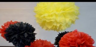 Krapon Kağıdından Ponpon Yapımı - Geri Dönüşüm Projeleri - grapon kağıdı çalışmaları grapon kağıdından çiçek yapımı grapon kağıtlarından gül yapımı krapon kağıdından etkinlikler