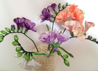 Saten Kurdeleden Şerit Çiçek Yapımı - Nakış - kurdeleden çiçek yapımı anlatımlı kurdeleden kolay gül yapımı organze kurdeleden çiçek yapımı saten kurdeleden çiçek yapımı