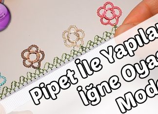 Pipetle İğne Oyası Nasıl Yapılır? - İğne Oyası - değişik iğne oyaları iğne oyası modelleri kolay iğne oyası videoları iğne oyası yapılışı