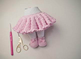 Tığ İşi Bebek Eteği Yapımı - Örgü Modelleri - amigurumi elbise yapımı amigurumi kıyafet amigurumi nasıl yapılır