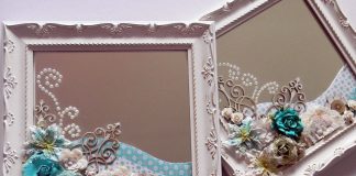 Ayna Süsleme Yapımı - Ahşap Boyama Dekorasyon - ahşap çerçeve yapımı ahşap doğum panosu ayna kenarı süsleme örnekleri çerçeve süsleme modelleri fotoğraf çerçevesi süsleme