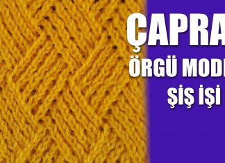 Çapraz Baklava Örneği Nasıl Yapılır? - Örgü Modelleri - değişik örgü modelleri kolay örgü modelleri anlatımlı örgü modelleri ve yapılışları anlatımlı şiş örgü örnekleri anlatımlı