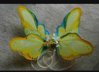 Evde Kelebek Kanadı Nasıl Yapılır? - Geri Dönüşüm Projeleri - evde kelebek kanatları yapımı kelebek kanadı kostüm yapımı peri kanadı örneği yapımı tülden kelebek kanadı yapımı