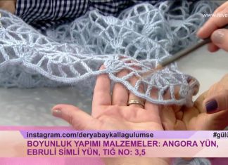 Tığ İşi Örgü Boyunluk Yapımı - Örgü Modelleri - derya baykal boyunluk modelleri anlatımlı derya baykal boyunluk modelleri örnekleri derya baykal örgü modelleri örgü modelleri ve yapılışları