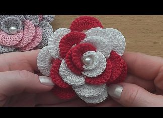 Tığ İşi Çiçek Yapımı Anlatımlı - Örgü Modelleri - örgü çiçek buketi örgü çiçek modelleri tığ işi çiçek motifi nasıl yapılır tığ işi çiçek yapımı modelleri yünden çiçek yapımı