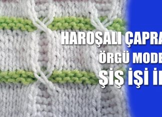 Haroşa Çapraz Örgü Örneği - Hobi Dünyası - 