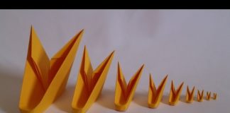 3d Origami Kağıdı Nasıl Katlanır? - Hobi Dünyası - 3 boyutlu origami yapımı 3d origami yapımı video modüler origami kolay origami nasıl yapılır