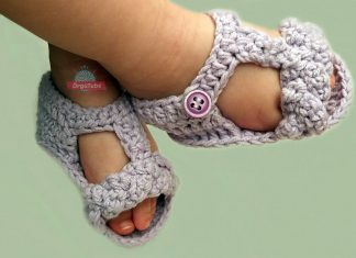 Anlatımlı Bebek Sandalet Yapımı - Örgü Modelleri - sandalet nasıl örülür sandalet tipi patik modelleri süslü bebek patikleri tığ işi sandalet yapımı