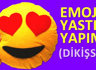 Keçeden Emoji Yapımı - Dekorasyon Dikiş - el yapımı kırlent modelleri emoji yastık malzemeleri emoji yastık yapımı yastık yapımı nasıl yapılır