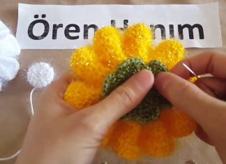 Tığ İşi Papatya Yapımı Anlatımlı - Örgü Modelleri - papatya nasıl örülür papatya örgüleri tığ işi çiçek motifi nasıl yapılır tığ işi papatya motifi