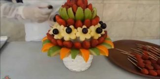 Meyve Sepeti Süslemeleri - Yemek Tarifleri - bonnyfood evde nasıl yapılır çikolata sepeti hazırlama karpuzdan meyve sepeti yapımı meyve sepeti nasıl yapılır