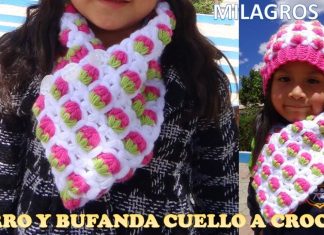 Lif İpinden Çilekli Boyunluk Yapımı - Örgü Modelleri - boyunluk modelleri ve yapılışları boyunluk nasıl örülür boyunluk örme tarifi salaş boyunluk nasıl örülür