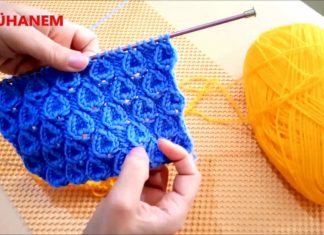 Su Damlası Örgü - Örgü Modelleri - anlatımlı örgü modelleri youtube dalga modeli örgü ilginç örgü modelleri ve yapılışları su dalgası örgü modeli nasıl yapılır
