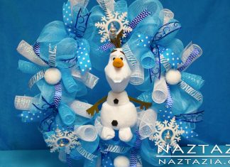 Frozen Kapı Süsü Yapımı - Anne - Çocuk Dekorasyon Geri Dönüşüm Projeleri - elsa doğum günü hazırlığı elsa temalı doğum günü kapı süsü modelleri ve yapımı karlar ülkesi doğum günü süsleri