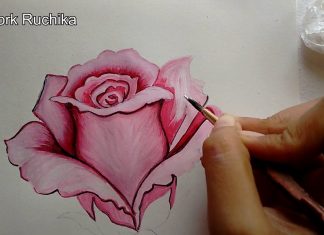 Gül Boyama Teknikleri - Hobi Dünyası - boyama videoları çiçek çizim modelleri gül resmi nasıl çizilir resim boyama
