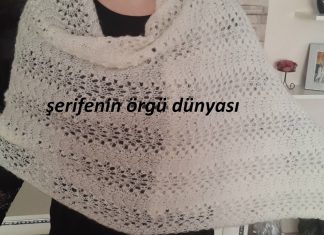 Dalgalı Ajur Karnıbahar Modeli Yapılışı - Örgü Modelleri - deniz dalgası örgü modeli nasıl yapılır derya baykal karnıbahar örneği iki renkli karnıbahar modeli karnıbahar modeli şal yapımı