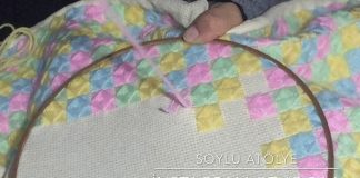 Etaminle Yapılan Battaniye - Nakış - etaminden bebek yastıkları etaminle yapılan battaniye güzel bebek battaniye modelleri işleme bebek battaniye modelleri