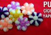 Puf Lif Çiçeği Yapımı - Örgü Modelleri - lif çiçeği yapımı lif üzerine çiçek yapımı örgü çiçek modelleri örgü çiçek motifi yapılışı anlatımlı tığ işi çiçek yapımı video