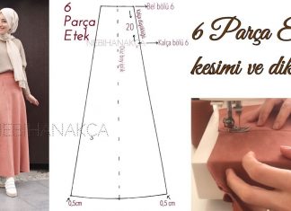 6 Parçalı Etek Nasıl Dikilir? - Dikiş - 6 parçalı elbise modelleri el yapımı etek dikimi etek dikimi kalıpları kolay etek dikimi anlatımlı pratik çan etek kesimi