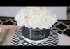 Gül Kutusu Yapımı - Dekorasyon Geri Dönüşüm Projeleri Hobi Dünyası - gül koymak için kutu harfli gül kutusu rose box Türkiye sevgiliye gül kutusu yapay çiçek aranjman modelleri yuvarlak kutuda gül