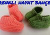 Bebek Patik Yapımı Şişle - Örgü Modelleri - bebek patik videoları bebek patik yapımı videosu Türkçe dikişsiz bebek patiği iki şişle örülen bebek patik modelleri anlatımlı