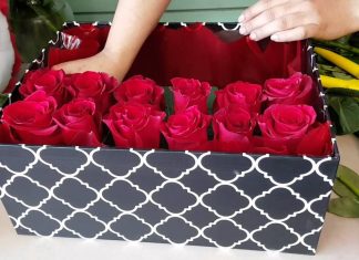 Kutu İçinde Gül Yapımı - Geri Dönüşüm Projeleri Hobi Dünyası - gül dolu kutu gül kutusu yapımı hediyelik fikirler kutu gülleri kutu içinde tek gül rose box