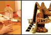 Pet Şişeden Maket Ev Yapımı - Dekorasyon Geri Dönüşüm Projeleri - kartondan ev yapımı kola şişesinden yapılan süsler pet şişeden ev süsleri pet şişeden oyuncak ev yapımı