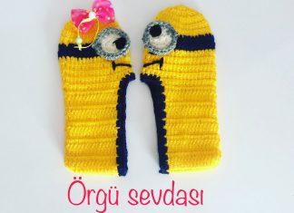 Minion Patik Modelleri - Örgü Modelleri - bebek patik videoları bebek patik yapımı tığ ile bebek patikleri örgü ile çok pratik yapılabilen patik patik örnekleri