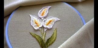 Brezilya Nakışı Gala Çiçeği Yapımı - Nakış - brezilya nakışı havlu desenleri brezilya nakışı havlu kenarı örnekleri brezilya nakışı salon takımı brezilya nakışı teknikleri anlatımlı el nakışı desenleri