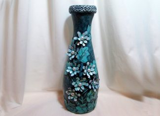 Şişe Süsleme Teknikleri - Cam Boyama Dekorasyon Geri Dönüşüm Projeleri - cam şişe süsleme sanatı cam şişe süsleme teknikleri küçük şişe süsleme