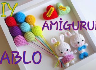 Amigurumi Pano Yapımı - Anne - Çocuk Dekorasyon Örgü Modelleri - amigurumi yapılışı duvar pano modelleri örgü oyuncak tavşan nasıl yapılır