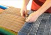 Kot Pantolondan Kilim Yapımı - Dekorasyon Geri Dönüşüm Projeleri - eski kotlardan halı nasıl yapılır eski kotlardan neler yapılır eskileri değerlendirme kottan halı yapımı