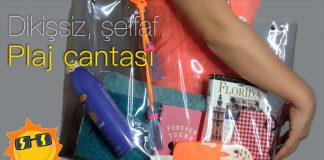 Şeffaf Çanta Dikimi - Dikiş Takı & Aksesuar - çanta modelleri evde plaj çantası yapımı plaj çanta yapımı şeffaf çanta malzemesi şeffaf makyaj çantası