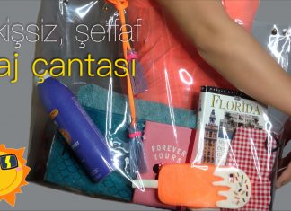 Şeffaf Çanta Dikimi - Dikiş Takı & Aksesuar - çanta modelleri evde plaj çantası yapımı plaj çanta yapımı şeffaf çanta malzemesi şeffaf makyaj çantası