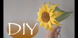 Günebakan Çiçeği Yapımı - Dekorasyon Geri Dönüşüm Projeleri - günebakan yapımı krapon kağıdından neler yapılır krapon kağıdından süs yapımı krapon kağıdından süslemeler