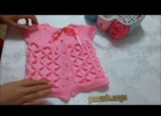Kastırmalı Yelek Anlatımlı - Örgü Modelleri - anlatımlı bebek yelekleri incili kastırmalı yelek modelleri kastırma modeli kastırmalı incili bebek yeleği yapılışı