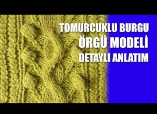 Tomurcuk Yelek Modelleri - Örgü Modelleri - kabartmalı tomurcuk modeli yapılışı örgü yelek örnekleri örgüde tomurcuk nasıl yapılır videolu gösterim yelek örnekleri