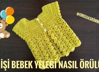 Tığ İşi Bebek Yeleği Yapılışı