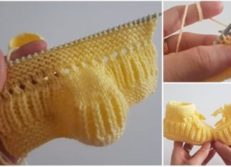 Şiş İle Pratik Bebek Patiği Örülüşü 1