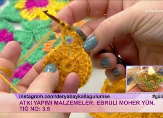 Çiçek Motifli Atkı