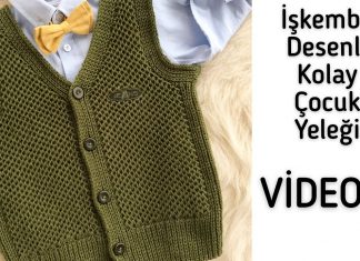 Erkek Bebek Yeleği Modelleri Yapılışı
